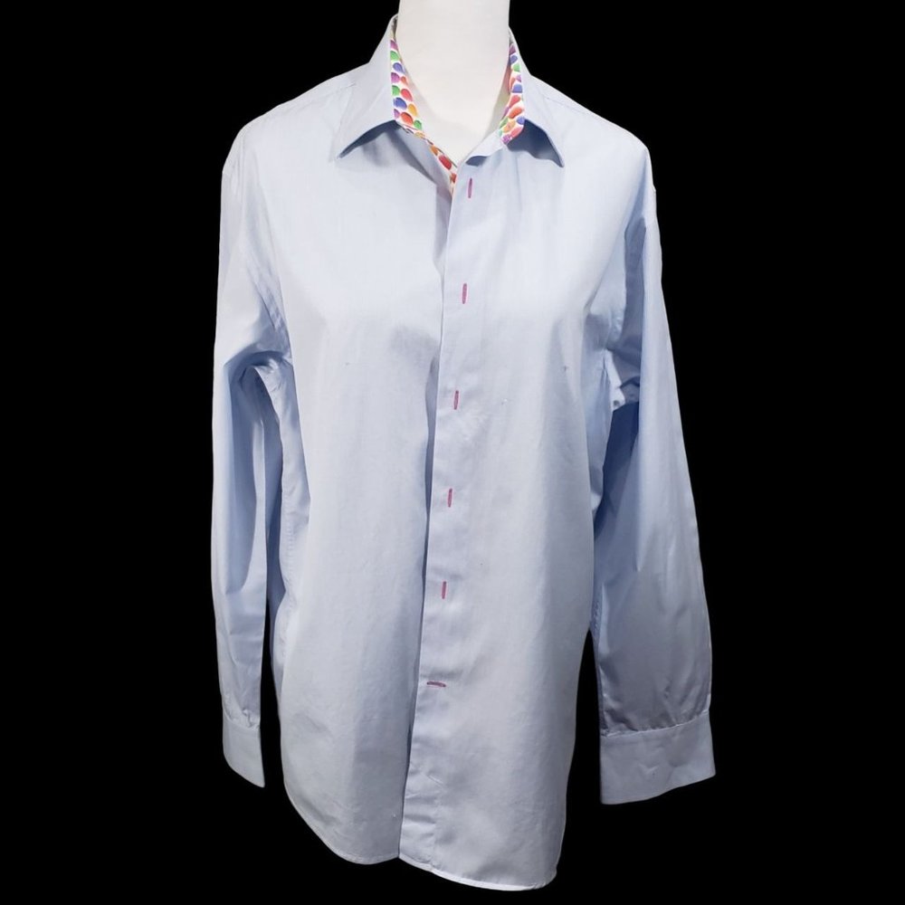 Coton Doux  Paris LONG SLEEVE SHIRT  Men’s Size 43 17" Cuff Links